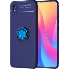 Techno Guru Redmi 9A Ultra Koruma Sağlayan Stant Özellikli Yüzüklü Ravel Silikon Kılıf