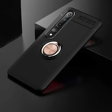 Techno Guru Xiaomi Mi 10 Ultra Koruma Sağlayan Stant Özellikli Yüzüklü Ravel Silikon Kılıf