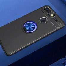 Techno Guru Xiaomi Mi 8 Lite Ultra Koruma Sağlayan Stant Özellikli Yüzüklü Ravel Silikon Kılıf