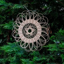 Loncadan 3 Parça Rattan El Yapımı Duvar Ve Bahçe Süsü