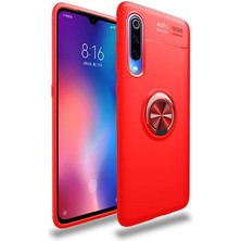 Techno Guru Xiaomi Mi 9 Lite Ultra Koruma Sağlayan Stant Özellikli Yüzüklü Ravel Silikon Kılıf