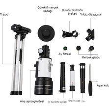 Inters Tech 150X Profesyonel Astronomik Uzay-Doğa Gözlem Teleskobu Eğitici-Öğretici Yüksek Çözünürlüklü Teleskop