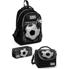 Coral High Kids Futbol Desenli 3’lü Okul Çanta Seti SET0123653