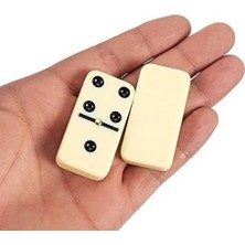 Büyük Boy Domino Oyun Seti Seramik Çantalı 5 x 2,5 x 1 cm