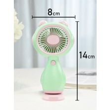 Coverzone Taşınabilir Mini USB Fan El Tipi ve Masaüstü Kullanım Mini Vantilatör Soğutucu 14CM Mini Fan YM88192