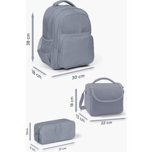 Coral High Kids Lavanta Pembe Baloncuk Desenli 3'lü Okul Çanta Seti SET0123656