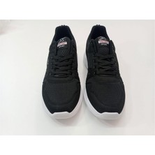 Byzek Erkek Battal Boy Spor Ayakkabı Günlük Anorak Tekstil Malzeme Sneaker Siyah Beyaz 45-46-47