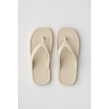 Ozyo Kione Bej Parmak Arası Eva Plaj Yazlık - Günlük Terlik