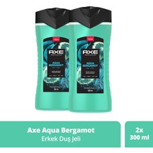 Axe Premium Collection Duş Jeli Aqua Bergamot 3 In 1 Vücut Saç Yüz 300 ml X2