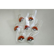 BYD3D Tekno 3'lü Pokemon Anahtarlık, Pokemon Top Anahtarlık, Pokemon Ball Anahtarlık