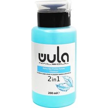 Wula Pompalı Kalıcı Oje Protez Tırnak Temizleyici Cleanser 2 İn 1 200 ml