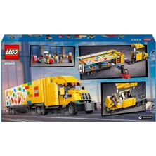 LEGO City Sarı Dağıtım Kamyonu 60440 - 8 Yaş ve Üzeri Çocuklar Için Yaratıcı Oyuncak Yapım Seti (1061 Parça)