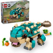 LEGO Jurassic World Yavru Bumpy: Ankylosaurus 76962 - 7 Yaş ve Üzeri  Kretase Kampı Hayranları Için Yaratıcı Oyuncak Yapım Seti (358 Parça)