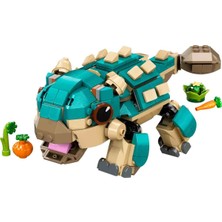 LEGO Jurassic World Yavru Bumpy: Ankylosaurus 76962 - 7 Yaş ve Üzeri  Kretase Kampı Hayranları Için Yaratıcı Oyuncak Yapım Seti (358 Parça)