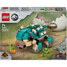 LEGO Jurassic World Yavru Bumpy: Ankylosaurus 76962 - 7 Yaş ve Üzeri  Kretase Kampı Hayranları Için Yaratıcı Oyuncak Yapım Seti (358 Parça)