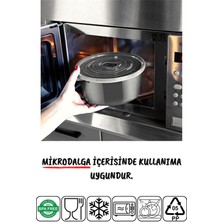 Espas Home Mikrodalga ve Derin Dondurucuda Kullanılabilen Saklama Kabı Seti Yuvarlak 12'li Antrasit