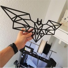 BYD3D Tekno Batman Duvar Süsü, 25 cm Batman Dekoratif Duvar Ürünü