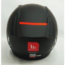 mt Revenge 2 Solid A1 Matt Black Şeffaf Vizörlü Kask