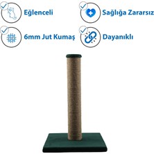 Herniks Çubuk Kedi Tırmalama Tahtası 40 cm - Yeşil