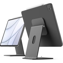 M.tk moveteck Apple iPad Air-Pro 13 İnç Manyetik Magsafe Mıknatıslı Metal Aleminyum Tutucu 360° Dönebilen Ayarlı Stand