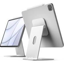 M.tk moveteck Apple iPad Air-Pro 13 İnç Manyetik Magsafe Mıknatıslı Metal Aleminyum Tutucu 360° Dönebilen Ayarlı Stand