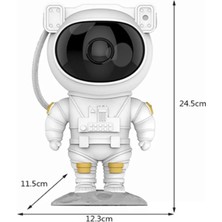 Akan Astronot Galaksi Projektör Gece Lambası