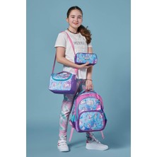 Coral High Kids Mor Pembe Unicorn Deniz Kızı Desenli 3'lü Okul Çanta Seti SET0123657