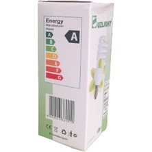 Uzlight 12W Spiral Tasarruflu Ampul Sarı Işık E14 İNCE DUY 10'lu Paket