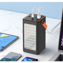 Enshall 70.000 Mah LED Aydınlatmalı Taşıma Askı Hızlı Şarj 22,5W Powerbank 4xusb Micro, Lıghtnıng, Typc