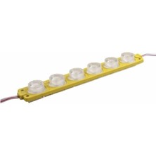 Alles 12V Amber 6 Watt 6'lı Mercekli Modül LED - 10 Adet