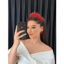 Boncuklu Gelin Düğün Nişan Kına Nikah Saç Aksesuarı