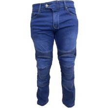 Motoanl Motosiklet Pantolonu Likralı Esnek Kumaş Korumalı Kevlar Kot Motor Pantolon Blue Jean