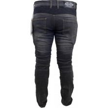 Motoanl Motosiklet Pantolonu Likralı Esnek Kumaş Korumalı Kevlar Kot Motor Pantolon Jean Siyah