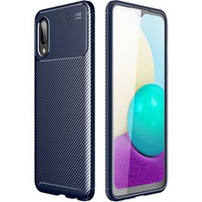 Techno Guru Samsung Galaxy A02 Gofret Desenli Ultra Koruma Sağlayan Negro Silikon Kılıf