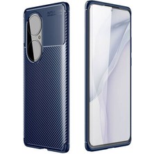 Techno Guru Huawei P50 Pro Gofret Desenli Ultra Koruma Sağlayan Negro Silikon Kılıf