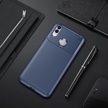 Techno Guru Honor 8c Gofret Desenli Ultra Koruma Sağlayan Negro Silikon Kılıf