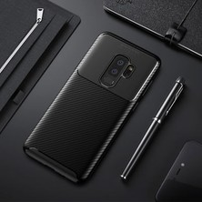 Techno Guru Samsung Galaxy S9 Plus Gofret Desenli Ultra Koruma Sağlayan Negro Silikon Kılıf