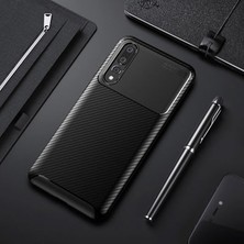 Techno Guru Huawei P20 Pro Gofret Desenli Ultra Koruma Sağlayan Negro Silikon Kılıf