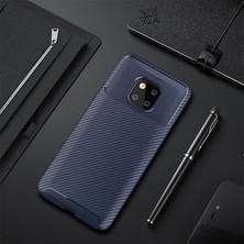 Techno Guru Huawei Mate 20 Pro Gofret Desenli Ultra Koruma Sağlayan Negro Silikon Kılıf