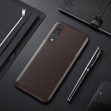 Techno Guru Huawei P20 Pro Gofret Desenli Ultra Koruma Sağlayan Negro Silikon Kılıf