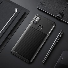 Techno Guru Xiaomi Mi Max 3 Gofret Desenli Ultra Koruma Sağlayan Negro Silikon Kılıf