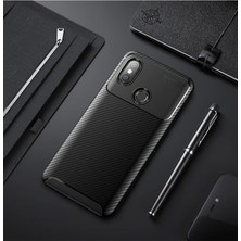 Techno Guru Redmi Note 6 Pro Gofret Desenli Ultra Koruma Sağlayan Negro Silikon Kılıf