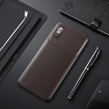 Techno Guru Xiaomi Mi 8 Pro Gofret Desenli Ultra Koruma Sağlayan Negro Silikon Kılıf