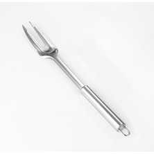 Chavin 410 Çelik 30 Cm. Silver Et Barbekü Servis Çatalı CIN776