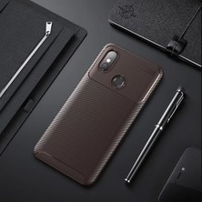 Techno Guru Xiaomi Mi Max 3 Gofret Desenli Ultra Koruma Sağlayan Negro Silikon Kılıf