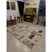 Sempati Halı El Dokuma Eskitme Özel Patchwork Halı  162 x 237  cm  4045