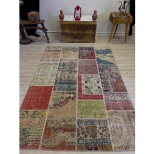 Sempati Halı El Yapımı Patchwork Elegan Tasarım Halı 161 x 230  cm  4068