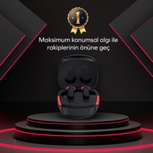 Woyax By Deji Gaming Kablosuz Bluetooth Oyuncu Kulaklık, 60 Ms Gecikme, Çift Mod, Hd 4 Mikrofon Enc