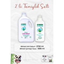 Green Clean Bitkisel Likit Sabun 2750 Ml, Çamaşır Suyu 1 Lt ve Rosıe