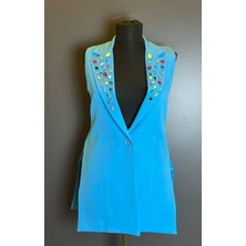 Gönülden Tasarım Taş Işleme Ayarlanabilir Kadın Yelek